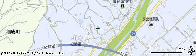 和歌山県田辺市秋津町1446周辺の地図