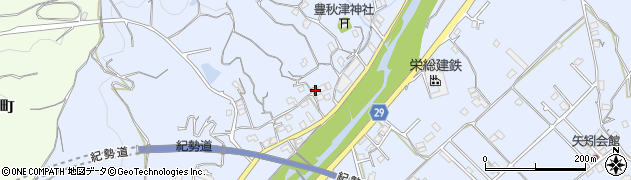 和歌山県田辺市秋津町1499周辺の地図
