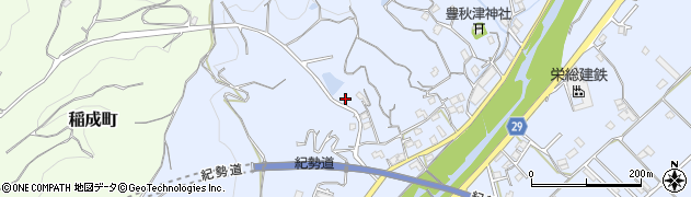 和歌山県田辺市秋津町1420周辺の地図