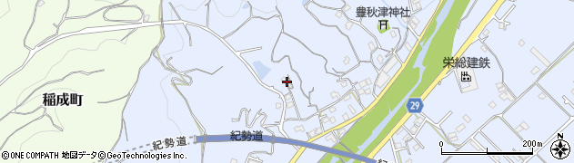 和歌山県田辺市秋津町1422周辺の地図