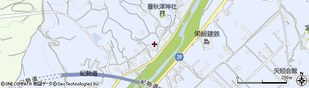 和歌山県田辺市秋津町1500周辺の地図
