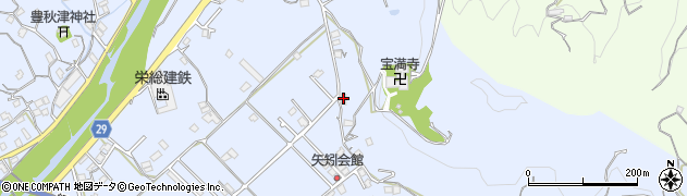 和歌山県田辺市秋津町582周辺の地図