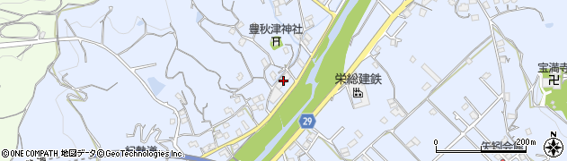 和歌山県田辺市秋津町1493周辺の地図