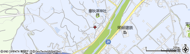 和歌山県田辺市秋津町1545周辺の地図