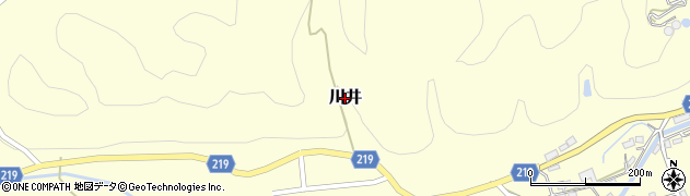 愛媛県砥部町（伊予郡）川井周辺の地図