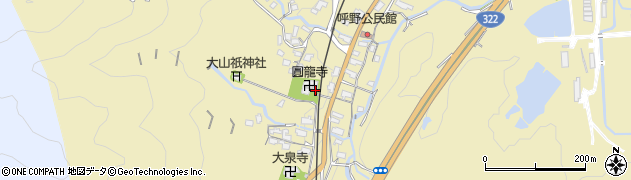 福岡県北九州市小倉南区呼野825周辺の地図