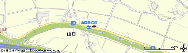 鞍手山口簡易郵便局周辺の地図