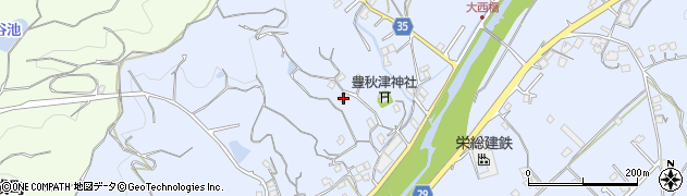 和歌山県田辺市秋津町1537周辺の地図