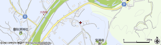 和歌山県田辺市秋津町645周辺の地図