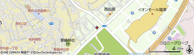 ローソン福津日蒔野六丁目店周辺の地図