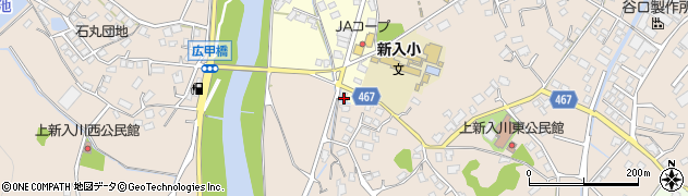 福岡県直方市下新入22周辺の地図