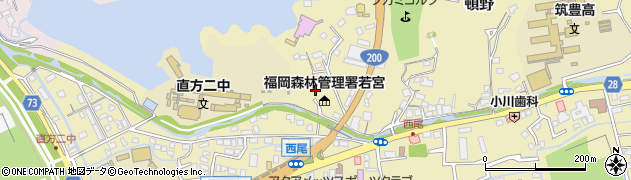 福岡森林管理署若宮森林事務所周辺の地図