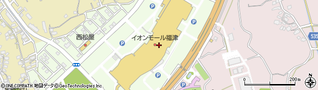 マジックミシンイオンモール福津店周辺の地図