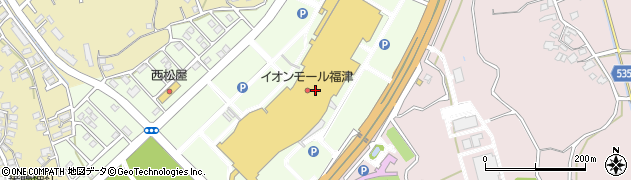 イオン福津店周辺の地図