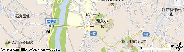 福岡県直方市下新入21周辺の地図