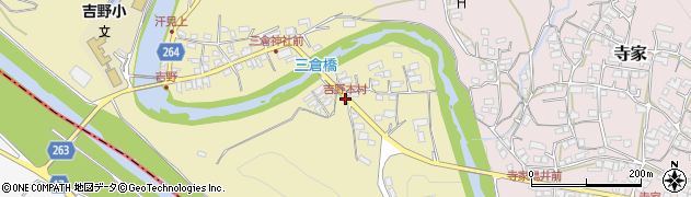 吉野本村周辺の地図