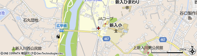 福岡県直方市下新入18周辺の地図