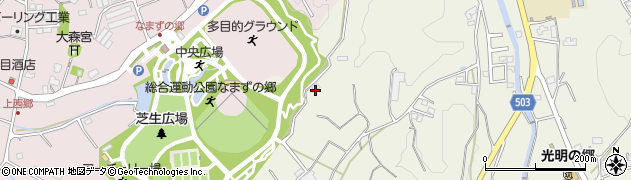 福岡県福津市内殿1066周辺の地図