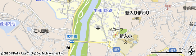 福岡県直方市下新入14周辺の地図