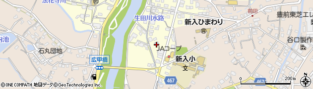 福岡県直方市下新入33周辺の地図