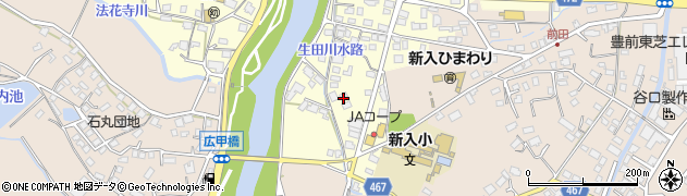 福岡県直方市下新入34周辺の地図