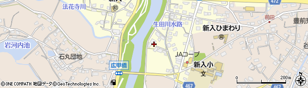 福岡県直方市下新入55周辺の地図