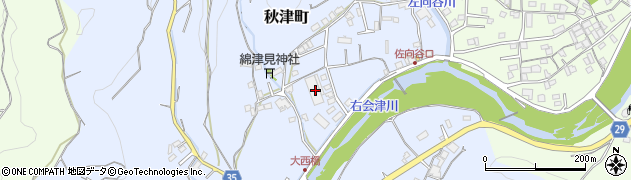 和歌山県田辺市秋津町1752周辺の地図