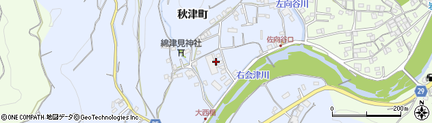 和歌山県田辺市秋津町1767周辺の地図
