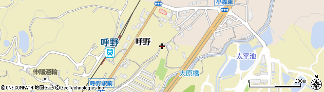 福岡県北九州市小倉南区呼野1100周辺の地図