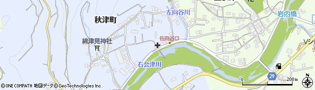 和歌山県田辺市秋津町1805周辺の地図