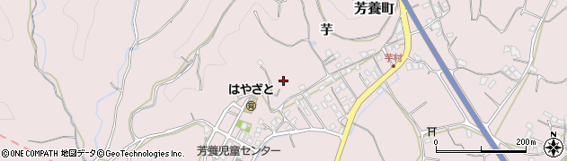和歌山県田辺市芳養町周辺の地図