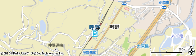 呼野駅周辺の地図