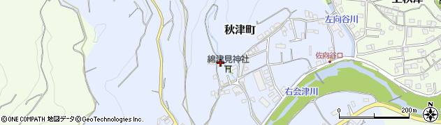和歌山県田辺市秋津町1712周辺の地図