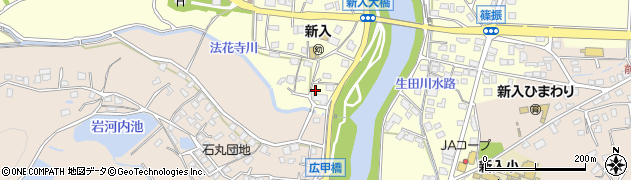 福岡県直方市下新入1614周辺の地図
