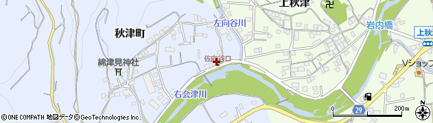 和歌山県田辺市秋津町1812周辺の地図