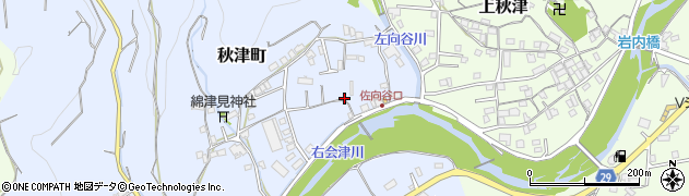 和歌山県田辺市秋津町1807周辺の地図