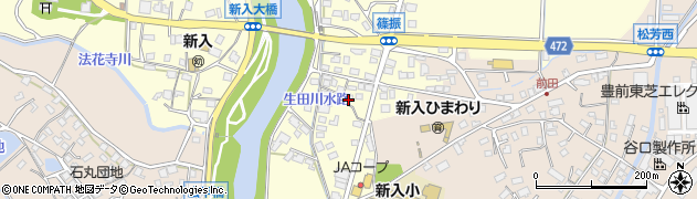 福岡県直方市下新入41周辺の地図