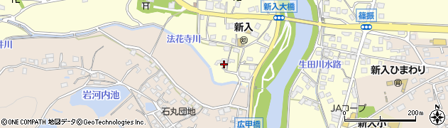 福岡県直方市下新入1611周辺の地図