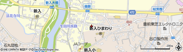福岡県直方市下新入97周辺の地図