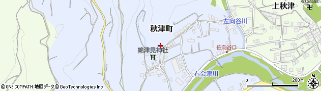 和歌山県田辺市秋津町1738周辺の地図