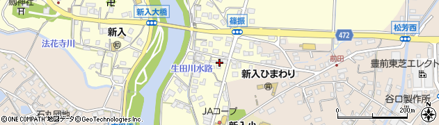 福岡県直方市下新入42周辺の地図