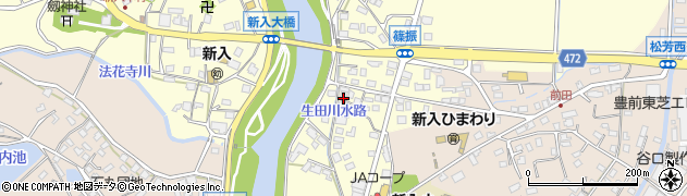福岡県直方市下新入47周辺の地図