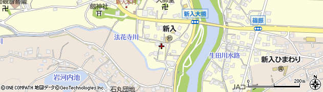 福岡県直方市下新入1604周辺の地図