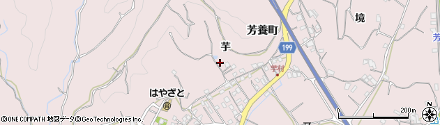 和歌山県田辺市芳養町1846周辺の地図