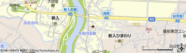 福岡県直方市下新入45周辺の地図