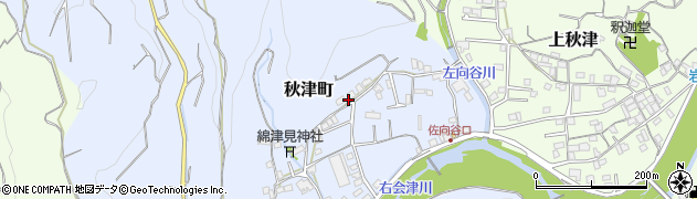 和歌山県田辺市秋津町1742周辺の地図