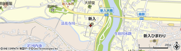 福岡県直方市下新入1572周辺の地図