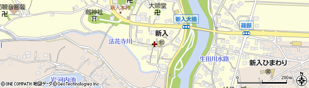 福岡県直方市下新入1633-2周辺の地図