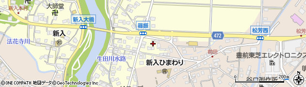 福岡県直方市下新入94周辺の地図