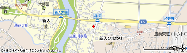 福岡県直方市下新入64周辺の地図